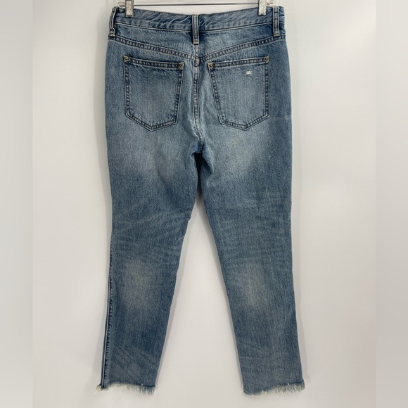 Free people we the free high rise blue distressed jeans size 27 - Picture 11 of 12